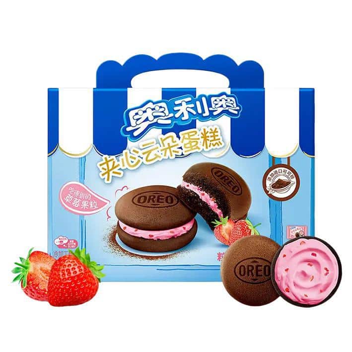 Exotic Oreo Cake 4pk Strawberry