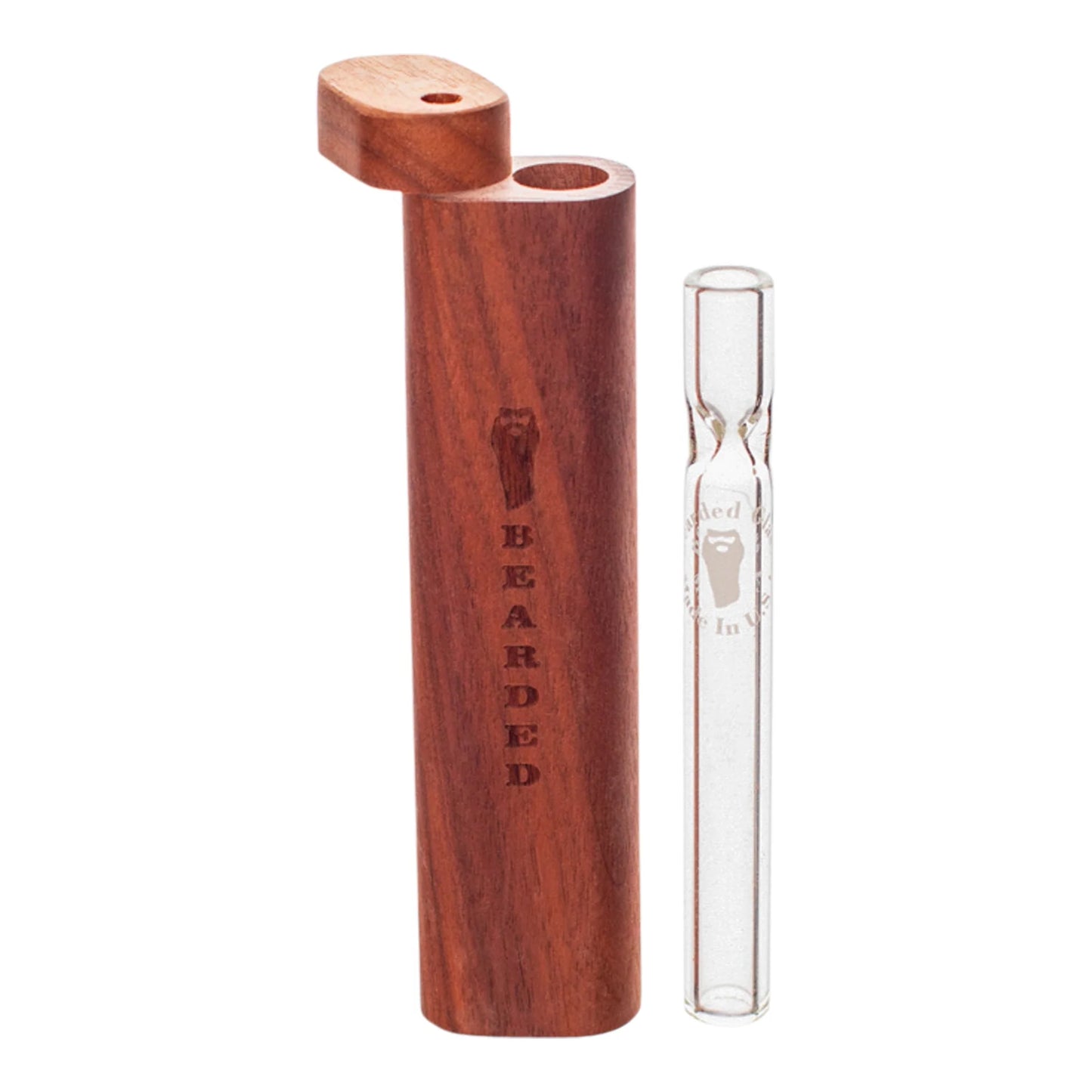 Bearded Glass Tall Glass Chillum Case