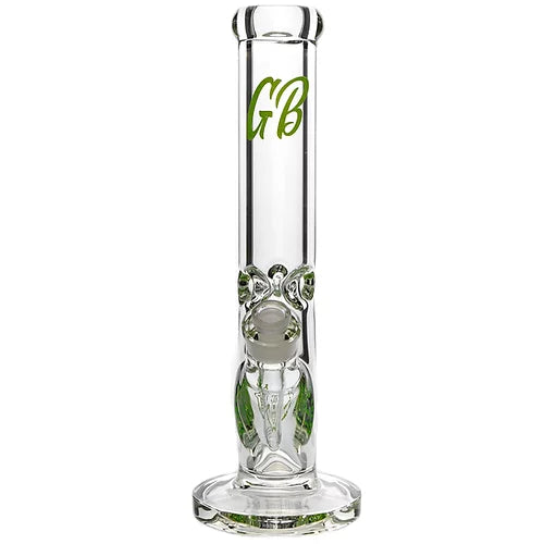 Green Bear Glass 14" 9mm Straight Tube