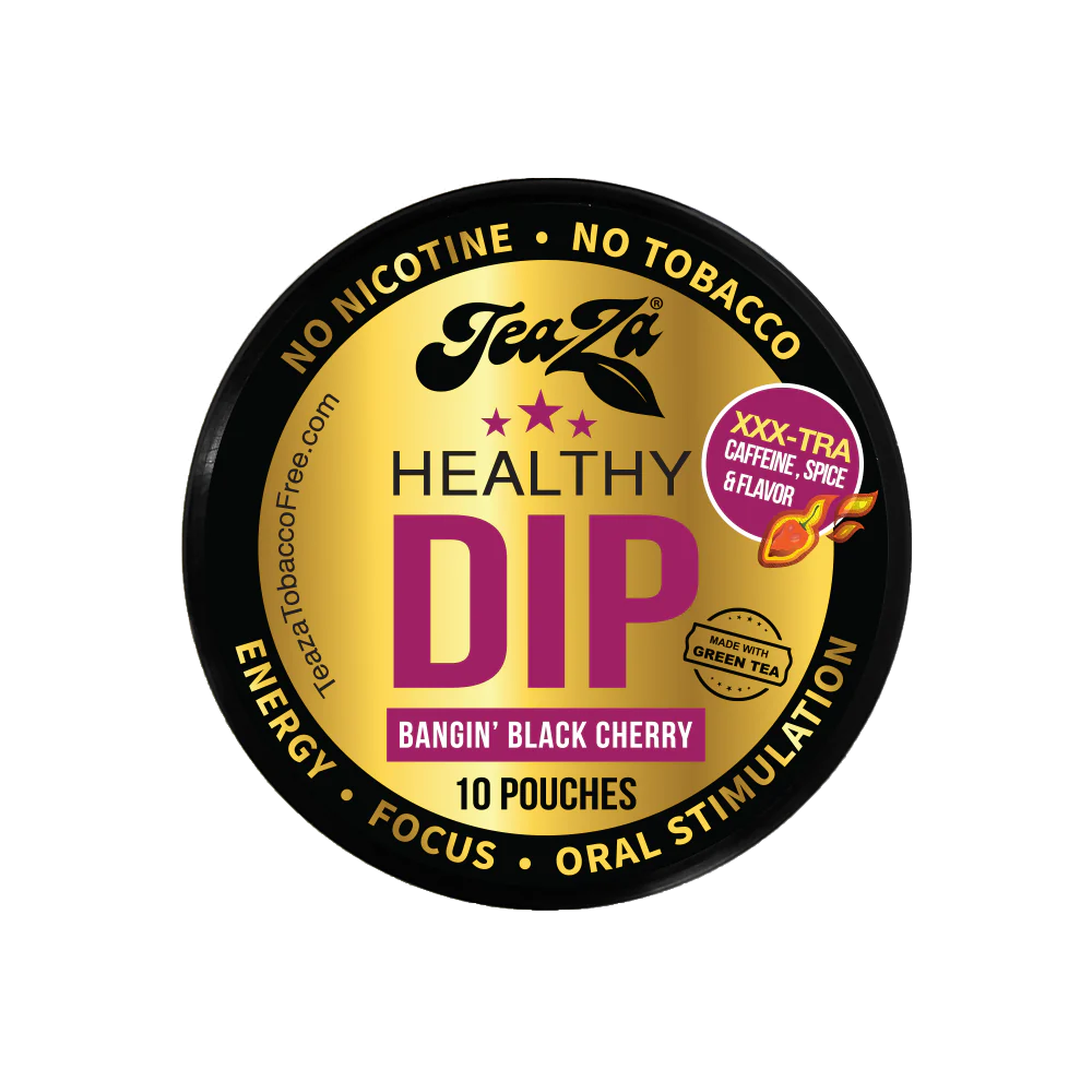TeaZa Bangin' Black Cherry Spicy Flavored Healthy Dip Pouches