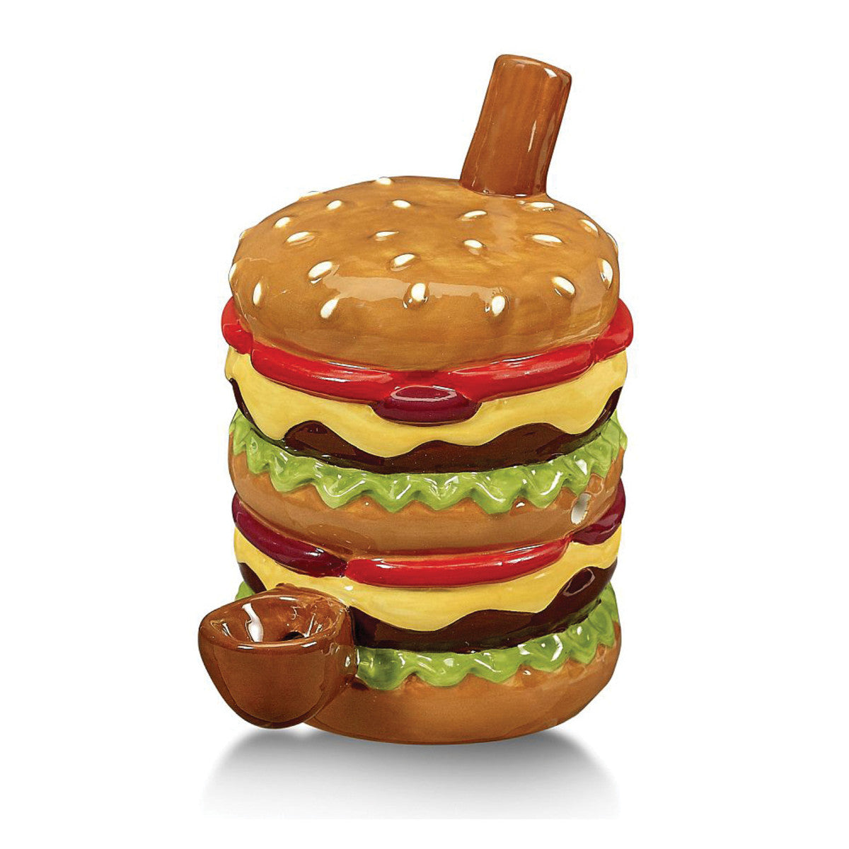 Fashioncraft Cheeseburger Ceramic Pipe