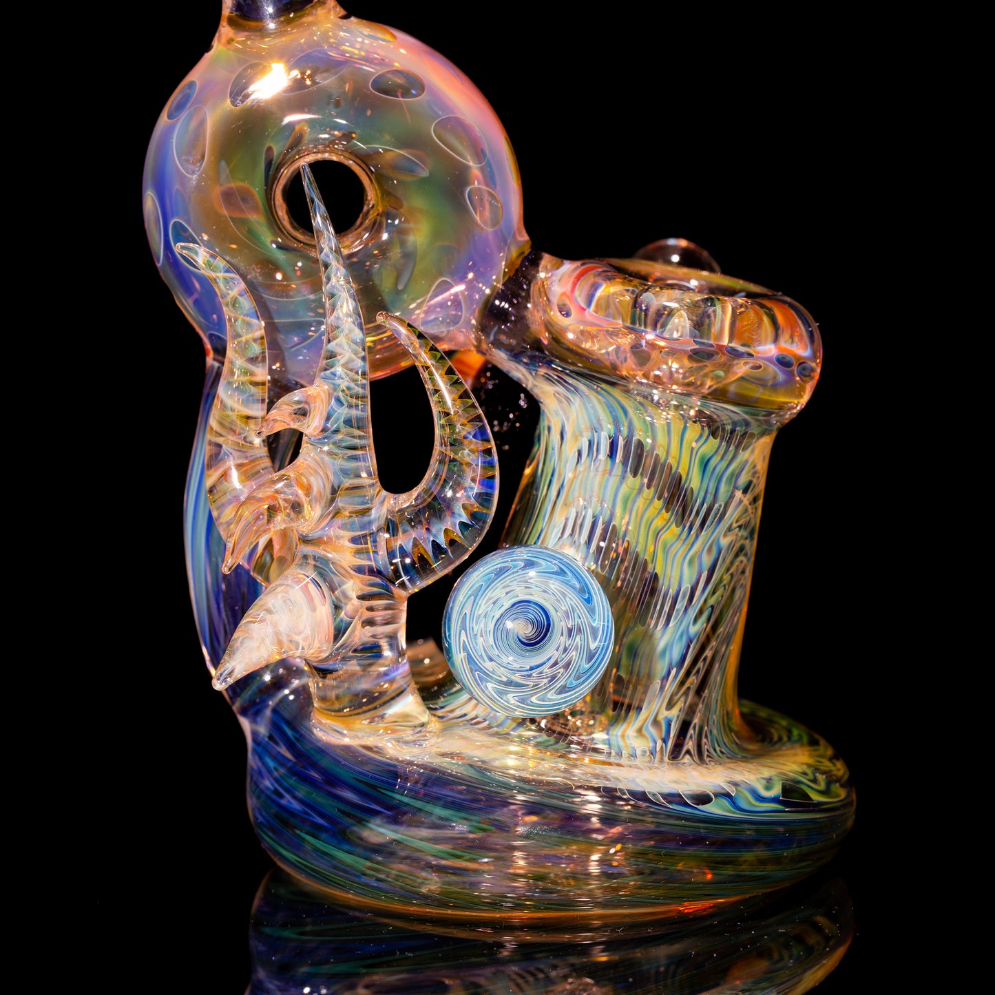 B Money Glass Pushcycler Flower Bubbler
