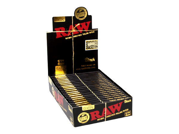 RAW Black Rolling papers 1¼ Size
