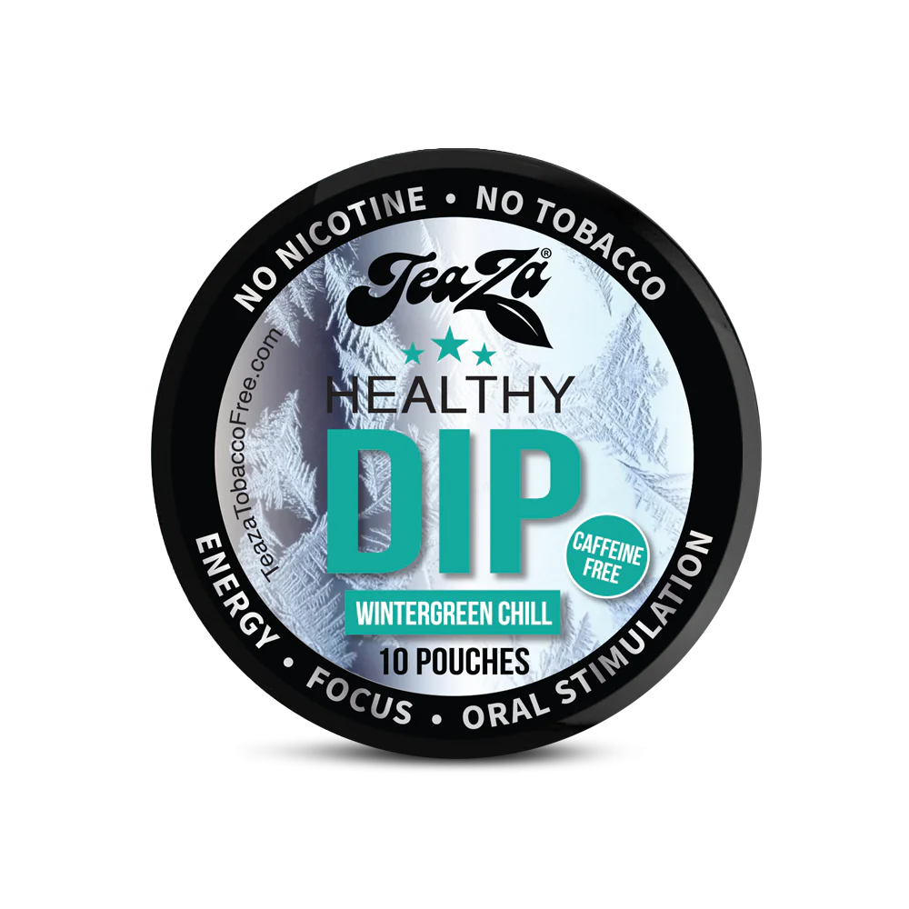 TeaZa Wintergreen Flavored Chill Healthy Dip Pouches