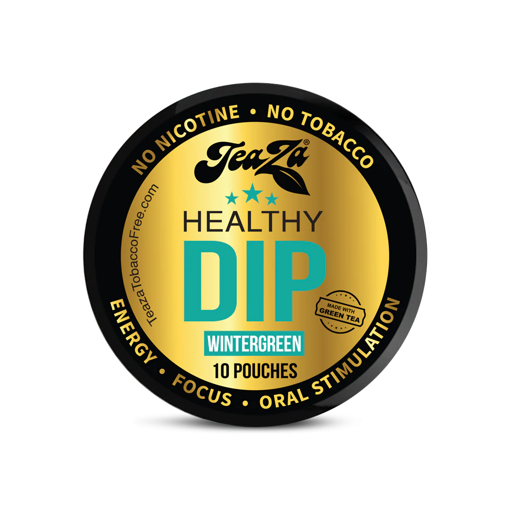 TeaZa Wintergreen Flavored Healthy Dip Pouches