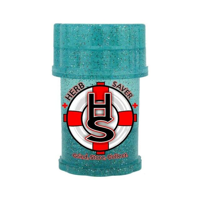 Mini Glitter Herb Saver Grinder 1.5" X 2.5" Herb Grinder (Various Colors)