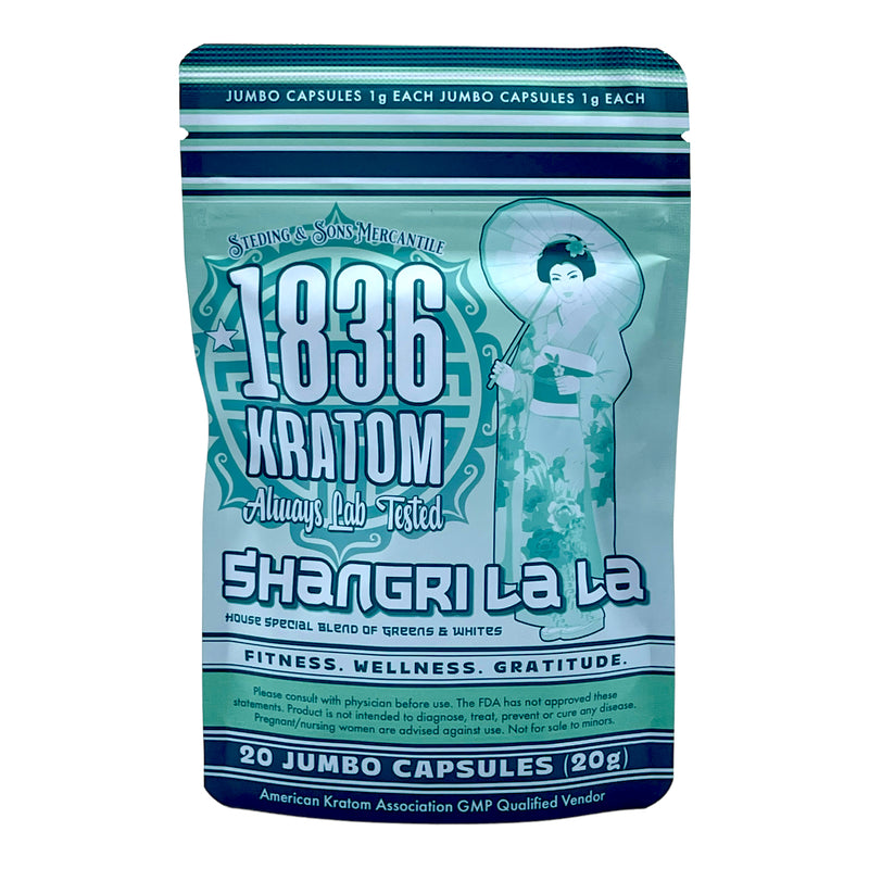 1836 Kratom Jumbo Capsules 20ct