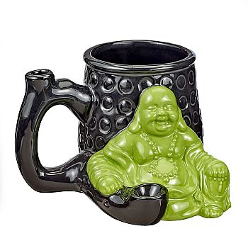 Fashion Craft Ceramic Buddha Mug Pipe