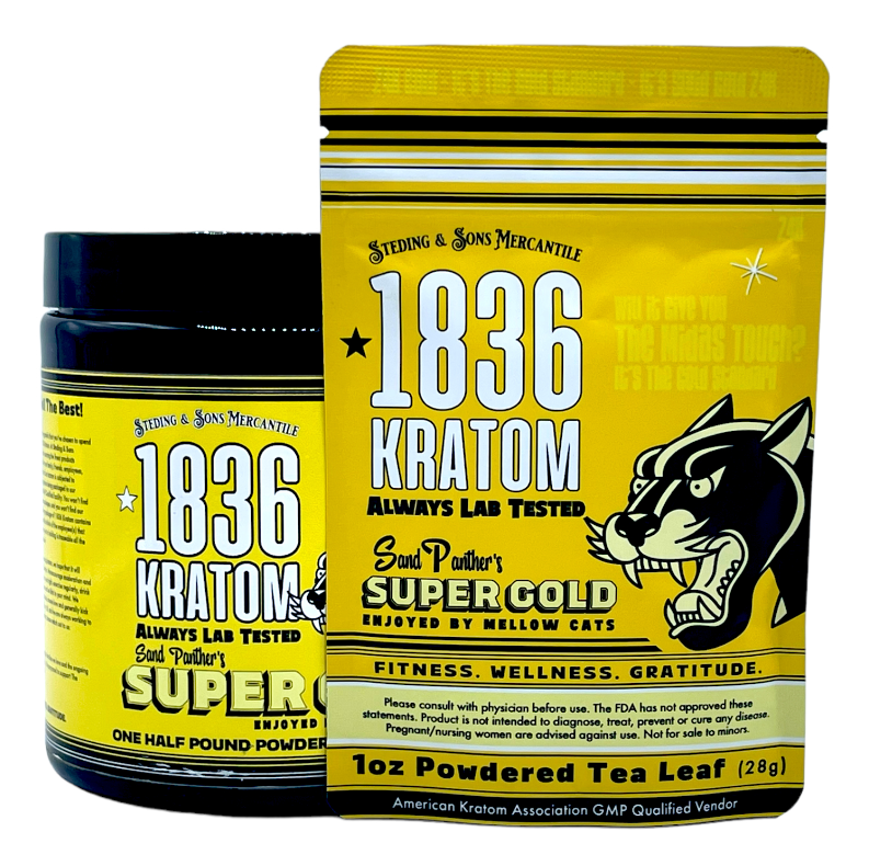 1836 Kratom 1/2 Pound Powered Kratom Jar