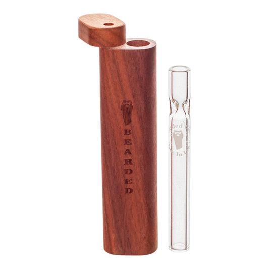 Bearded Glass Tall Glass Chillum Case