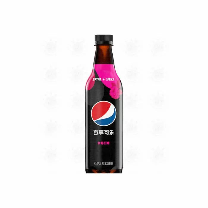 Exotic Flavored Zero Sugar Pepsi Bottle 500ml Raspberry