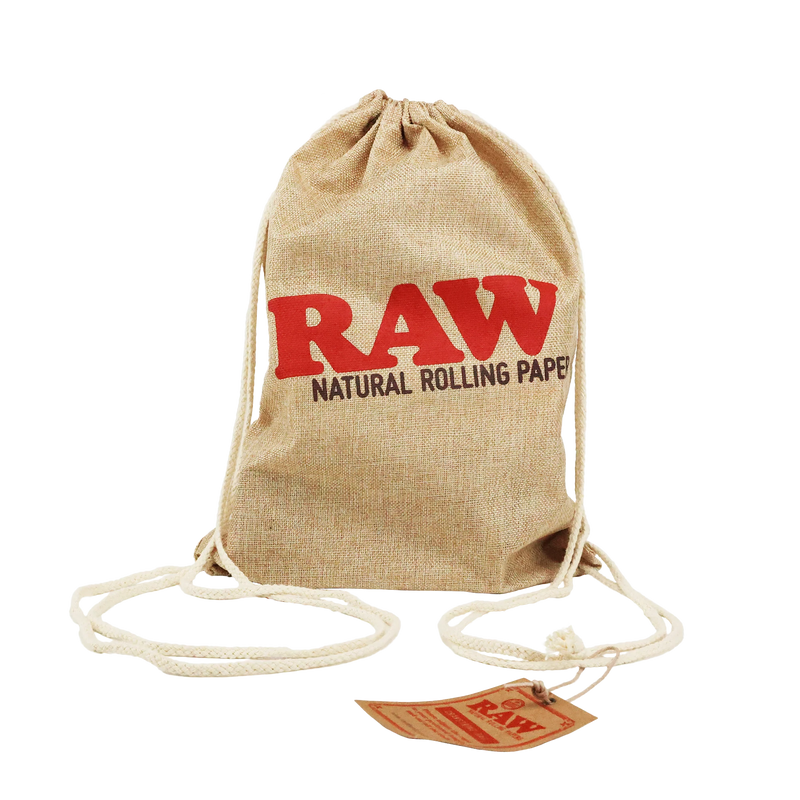 RAW Drawstring Tan Bag