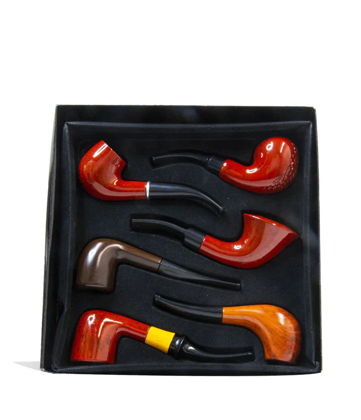 Assorted wooden-like colored Handpipes