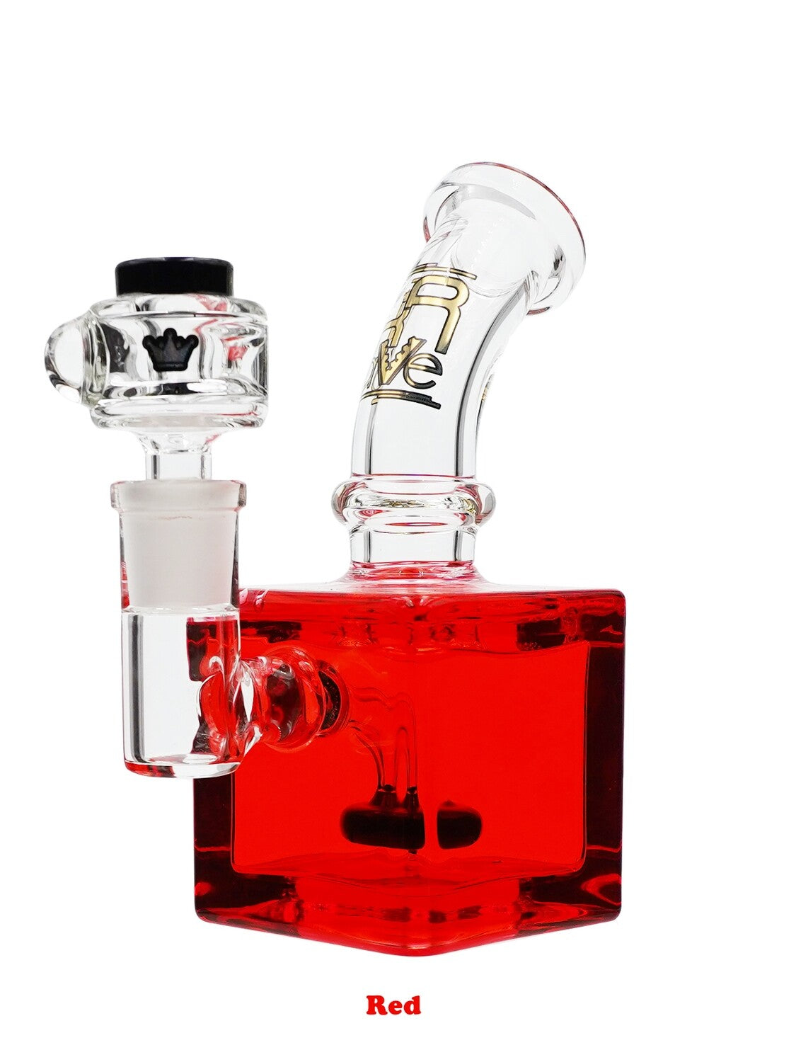 Krave Glass Freezable Glycerin Cube Rig