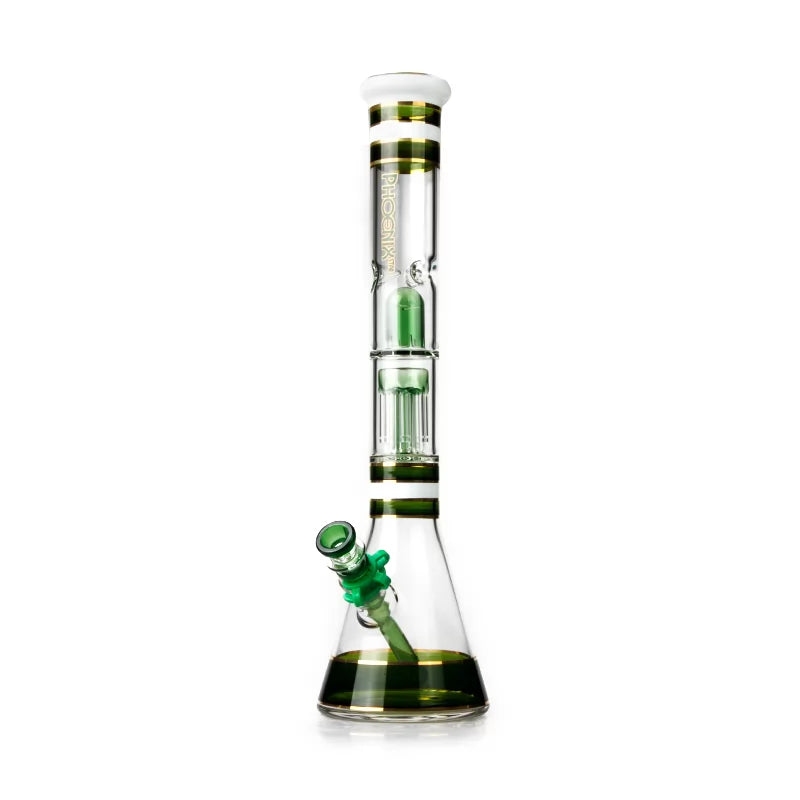 Phoenix Star Beaker Bong Double 8 Tree Arms Perc 18 Inches