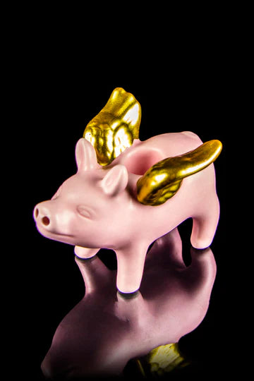 Art of Smoke Ceramic Flying Pig Pipe