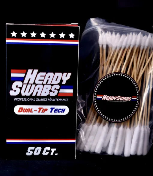 Heady Swabs Dual-Tip Tech 50 Count