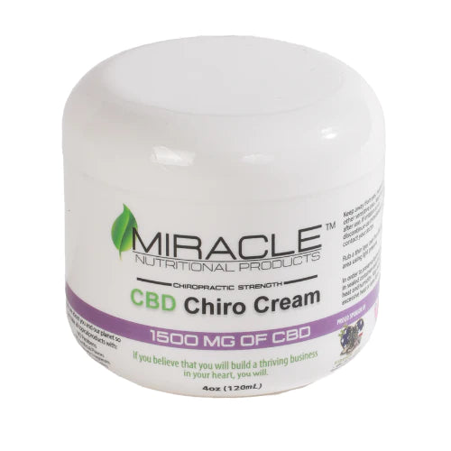 Miracle CBD 1500mg Chiro Cream 4 oz