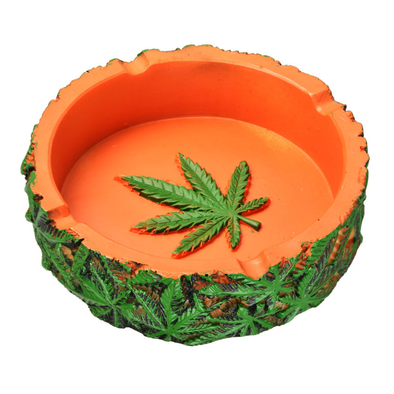 AFG Distribution Weed Plant Round Ashtray