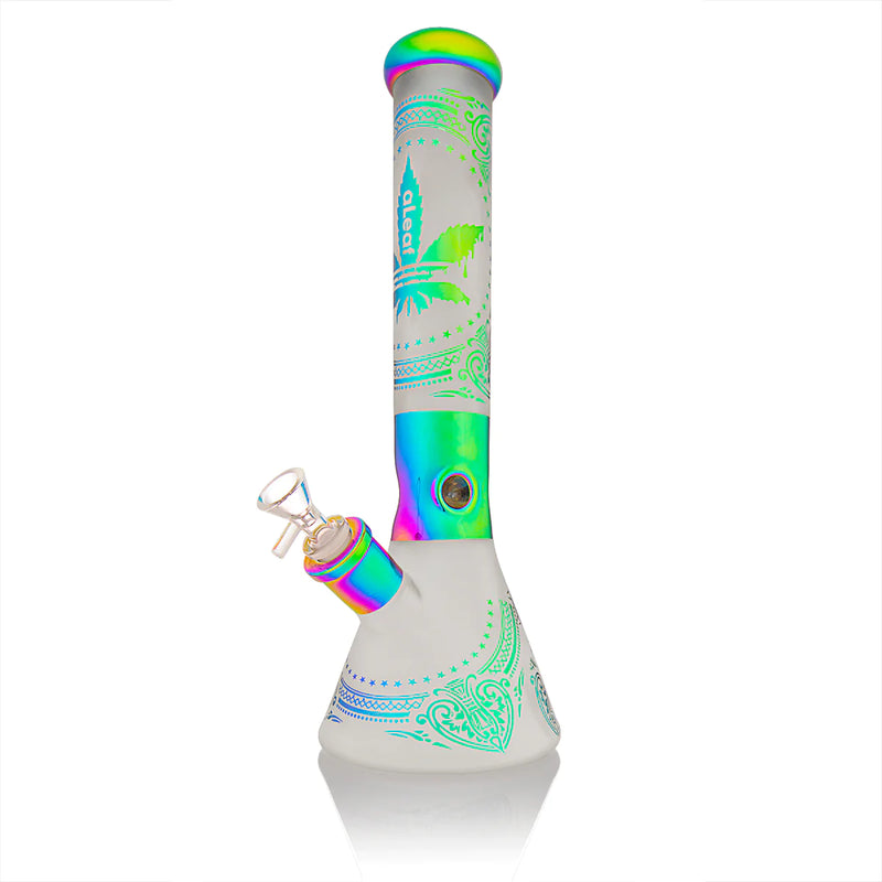 Aleaf Frosted Paisley Beaker Water Pipe