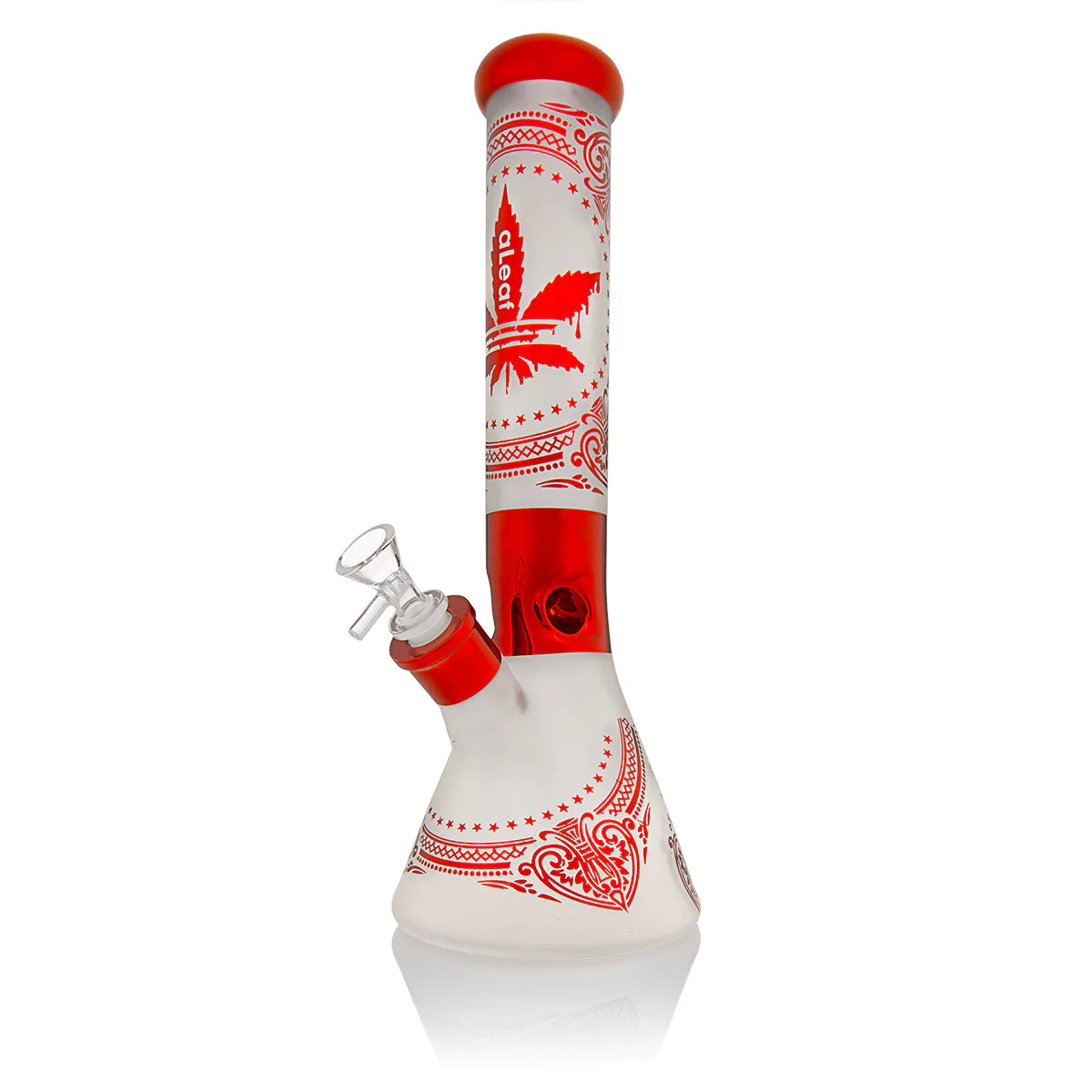 Aleaf Frosted Paisley Beaker Water Pipe