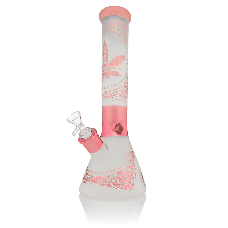 Aleaf Frosted Paisley Beaker Water Pipe