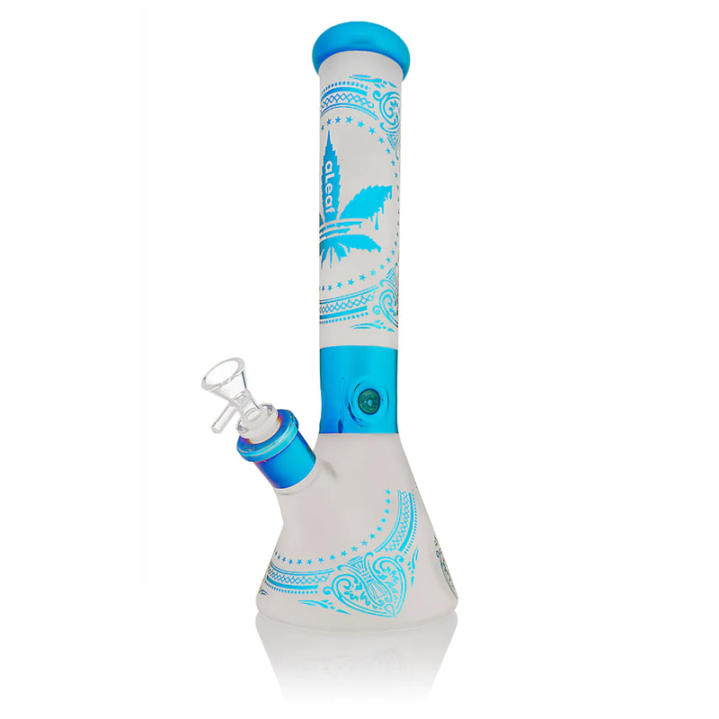 Aleaf Frosted Paisley Beaker Water Pipe