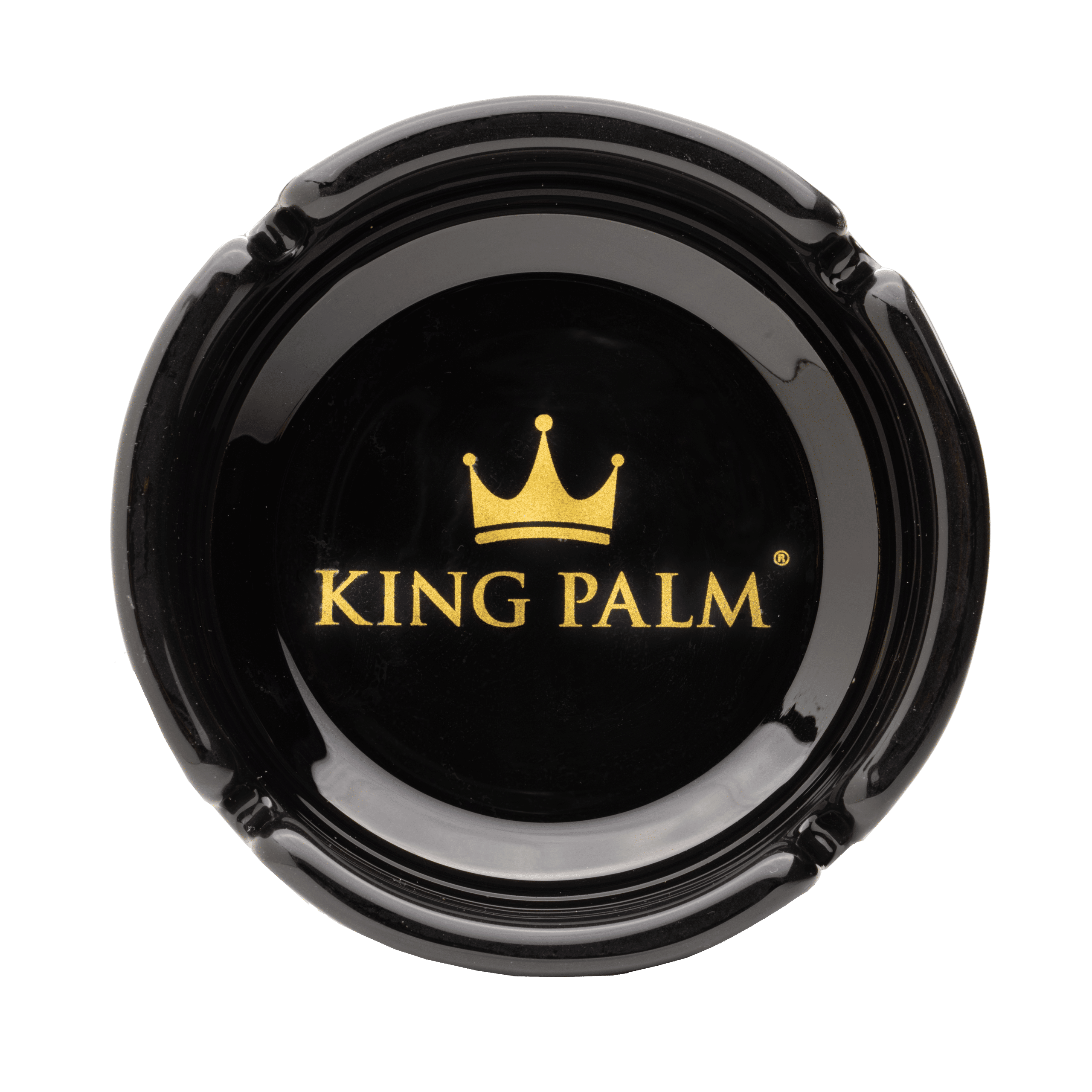 King Palm Black Ash Tray Gold Label