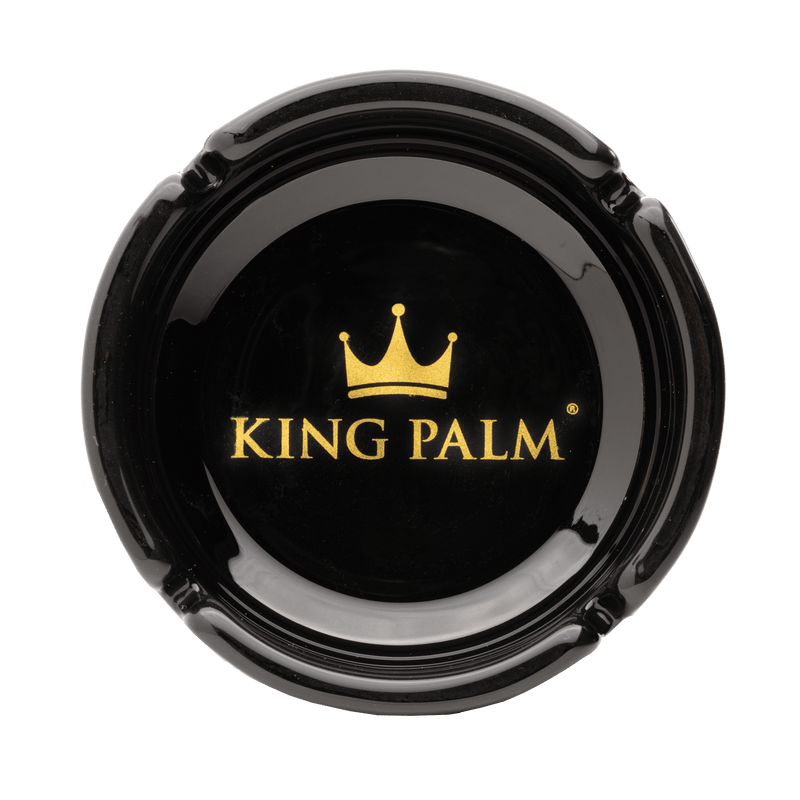 King Palm Black Ash Tray Gold Label