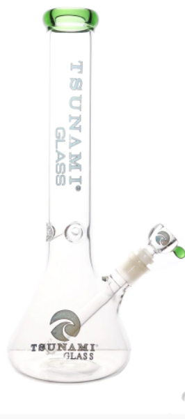 Tsunami Glass Beaker Water Pipe 15"