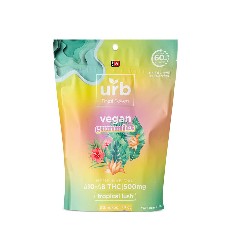 Urb Extrax Delta 8 & Delta 10 Vegan Gummies 500mg