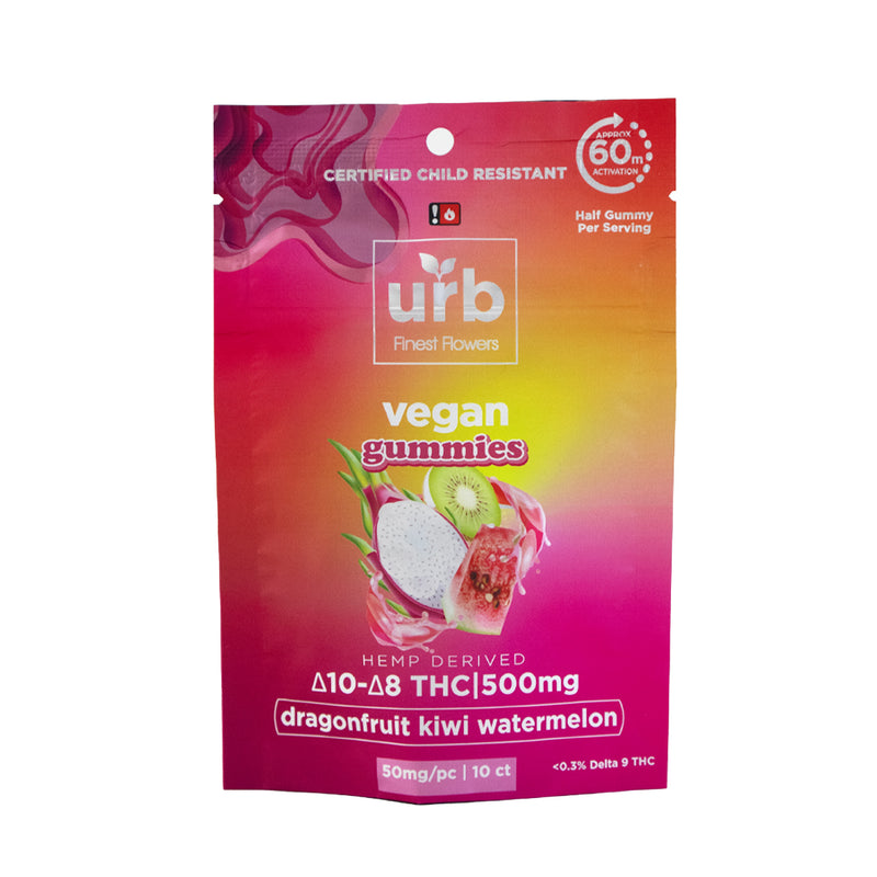 Urb Extrax Delta 8 & Delta 10 Vegan Gummies 500mg