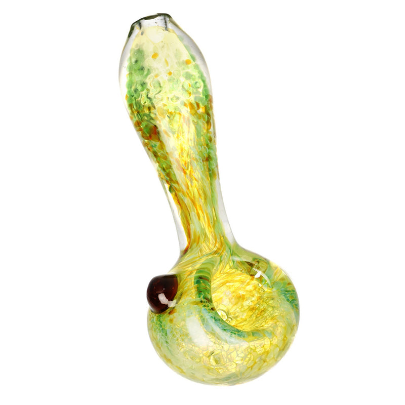 Fall Fire Fritted Glass Handpipe