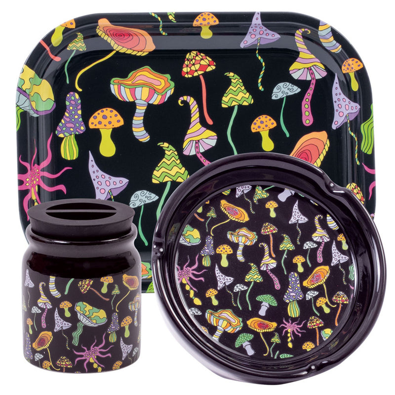 Fujima Polyresin Mushroom Ashtray - 8 Pack