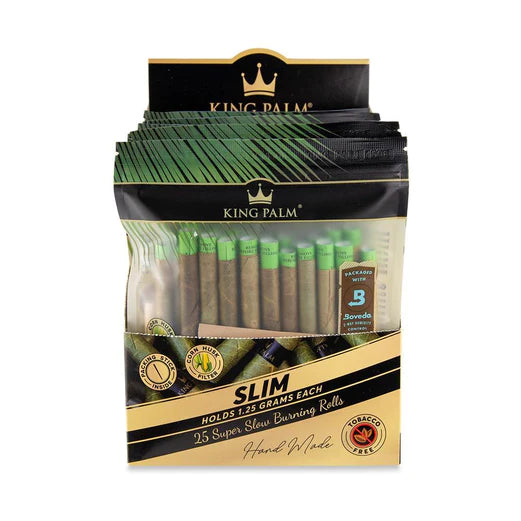 King Palm 25PK King Size Wraps With Boveda Packs