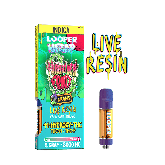 Looper Lifted Series Live Resin Cartridge 2g Forbidden Fruit  THC-P + THC-H + 11-HYDROXY-THC