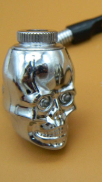 Metal Skull Hand Pipe