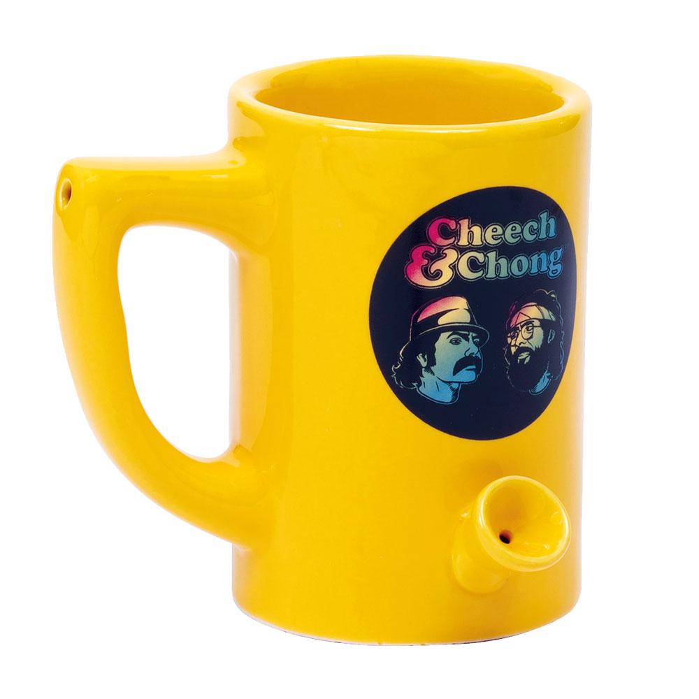 Cheech & Chong Wake & Bake Ceramic Mug Pipe