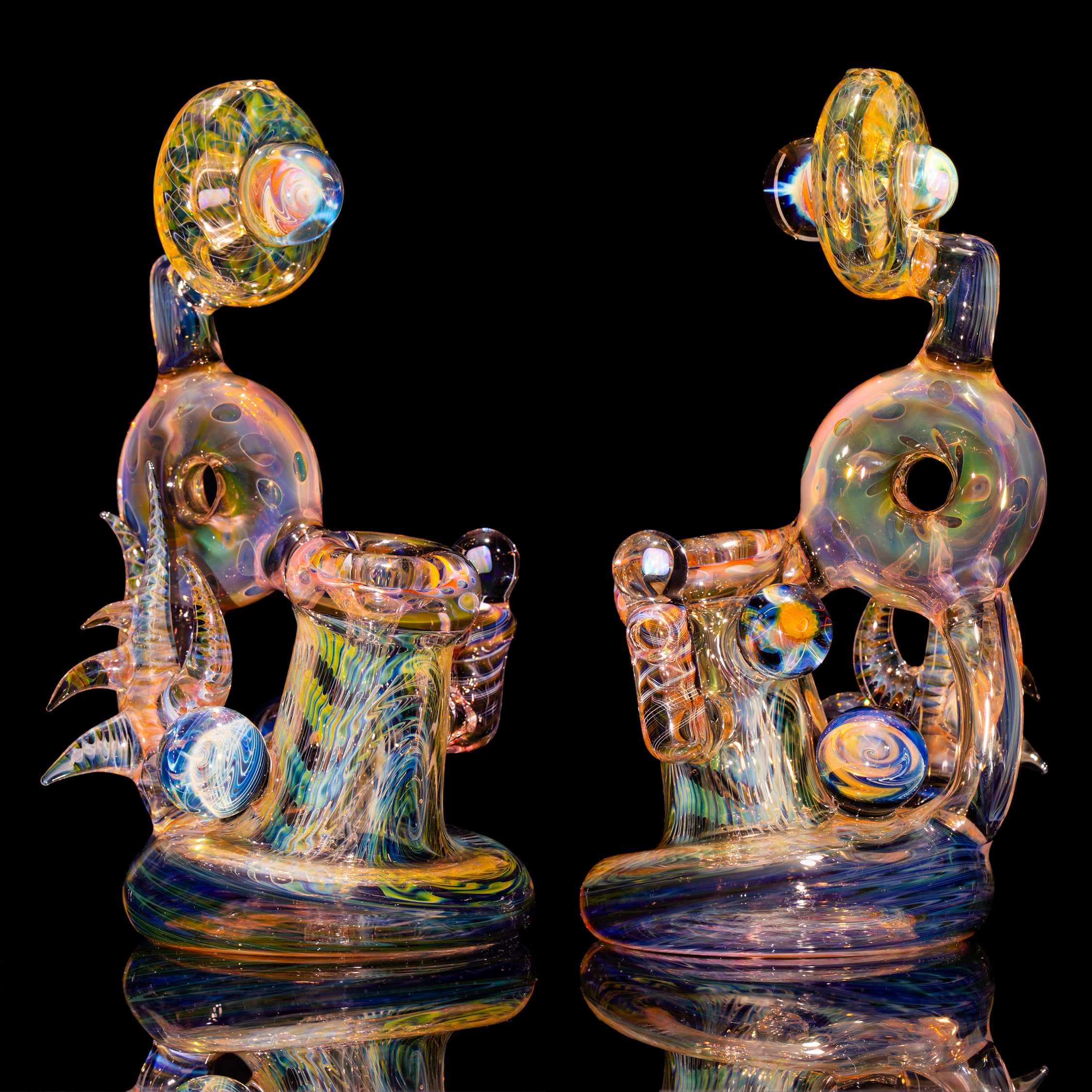 B Money Glass Pushcycler Flower Bubbler