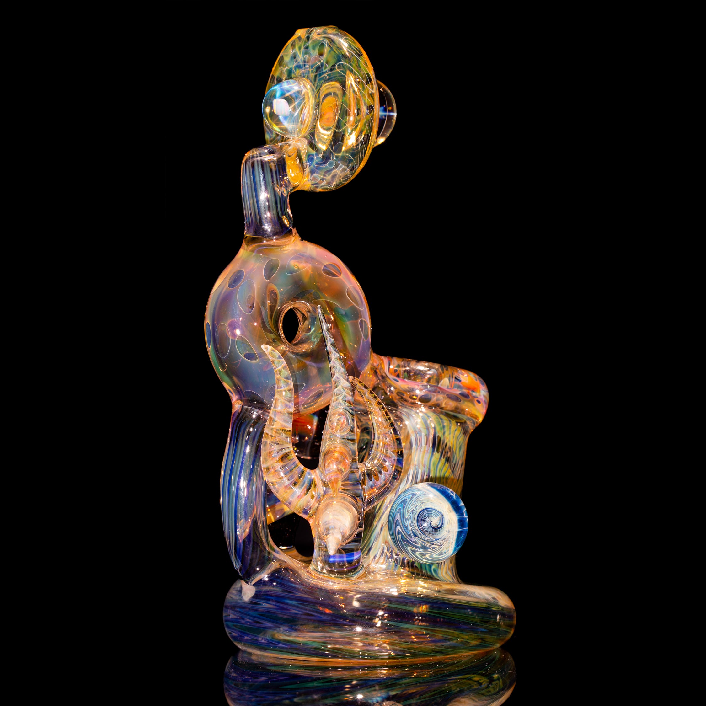 B Money Glass Pushcycler Flower Bubbler