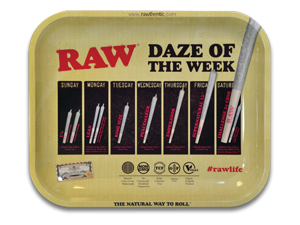 RAW Daze Of The Week Rolling Tray