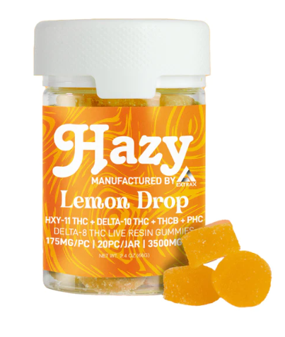 Hazy Extrax 3500mg Live Resin Gummies (HXY-11 THC, Delta 10, THCB, PHC, D8)