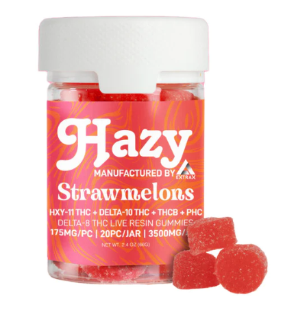 Hazy Extrax 3500mg Live Resin Gummies (HXY-11 THC, Delta 10, THCB, PHC, D8)