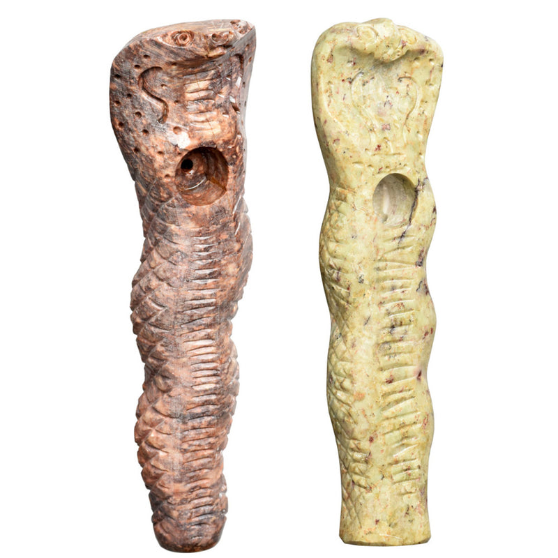 AFG Distribution Textured Cobra Carved Stone Pipe