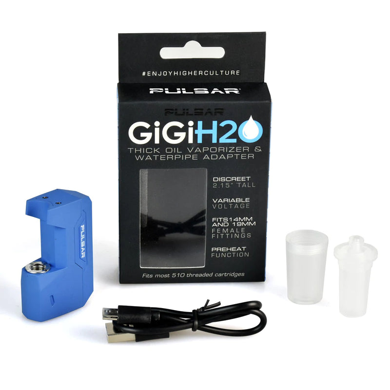 Pulsar GIGI H2O 510 Battery w/ Water Pipe Adapter