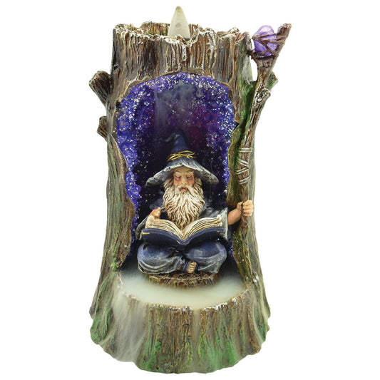 Fujima Wizard Backflow Polyresin Incense Burner w/LED