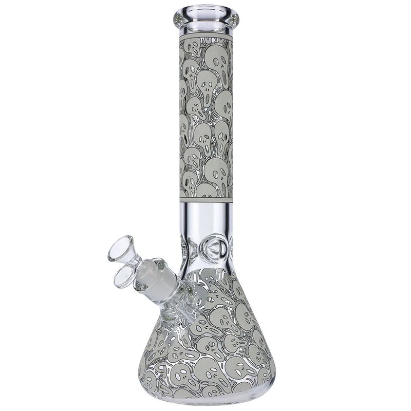 AFG Distribution Spooky Faces Glow In The Dark Beaker Bong