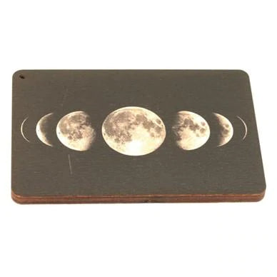 Wooden Square Moon Stick Incense Holder