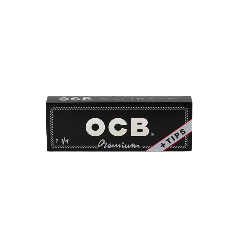 OCB Premium 1 1/4 Size Rolling Paper w/ Tips