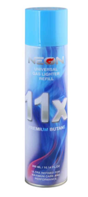 Neon 11x Ultra Refined Butane Lighter Refill Gas